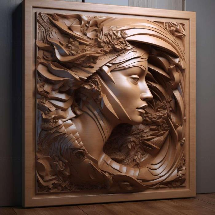 نموذج ثلاثي الأبعاد لآلة CNC 3D Art 